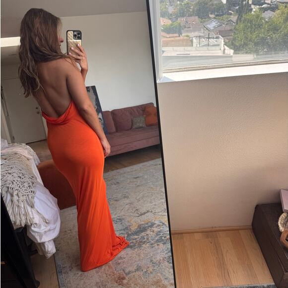 Saint Laurent Jersey Backless Halter Dress - Picture 9 of 16